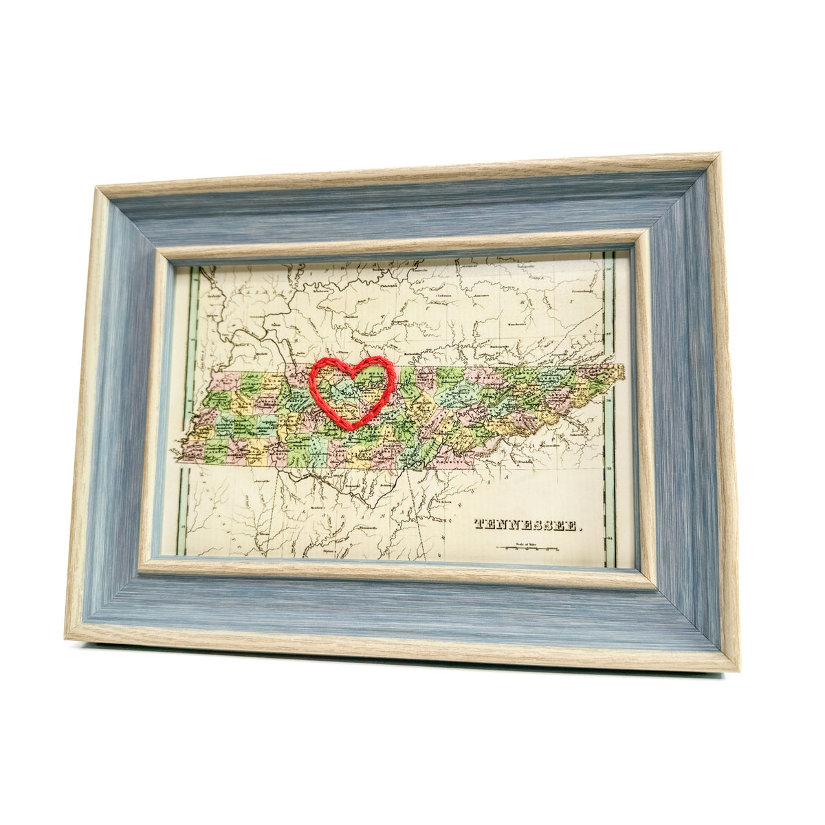 ADD-ON Embroidered Date or Initials to Your Selected Sadie & June Heart Map  