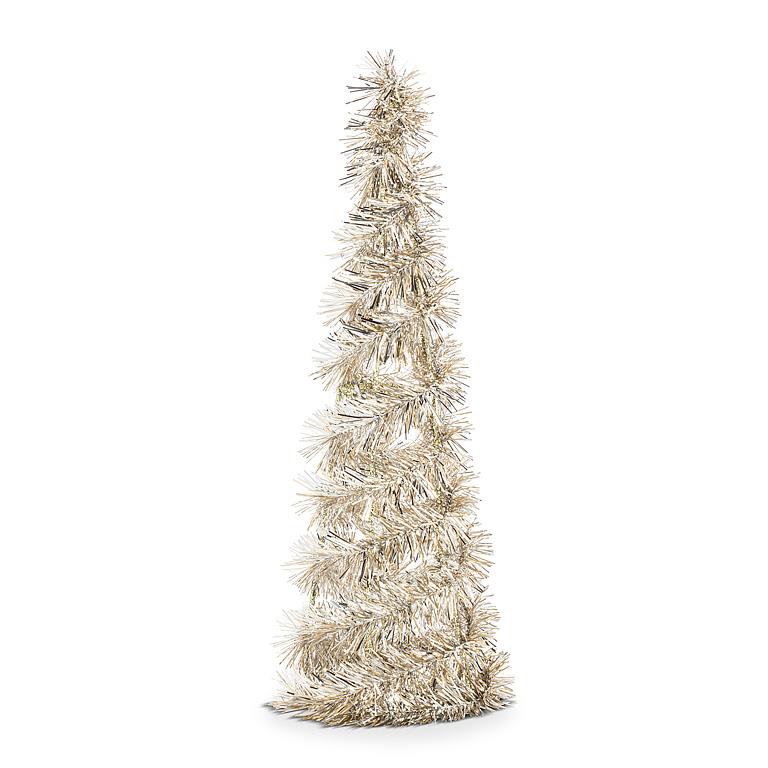 Vintage Tinsel Cone Tree